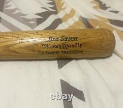 Vintage MICKEY MANTLE Adirondack P302F Big Stick Baseball Bat -Mint