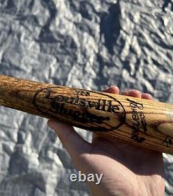 Vintage MLB JUSTIN HUBER MINNESOTA TWINS Autographed Baseball Bat Game Used