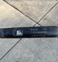 Vintage MLB LYLE MOUTON LSU TIGERS FLORIDA MARLINS Baseball Bat Game Used