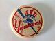 Vintage Mlb New York Yankees Baseball Pin Pinback Button Logo Bat Out Of Hat