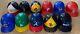 Vintage Major League Baseball Mlb Full Size Plastic Batting Helmets Lot Of 11