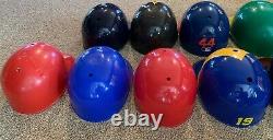 Vintage Major League Baseball MLB Full Size Plastic Batting Helmets Lot of 11