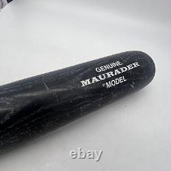 Vintage Maurader 33 Black 3 Diamond Wooden Old School Baseball Bat Solid Wood