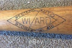 Vintage Melvin Ott Western Auto Wizard Baseball Bat 1930s 40s Rare