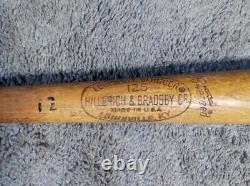 Vintage Mickey Mantle 125 H&B Louisville Game Used Rare Bat HOF