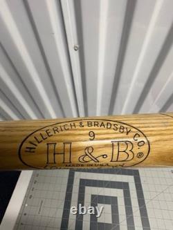 Vintage Mickey Mantle #9 H&B LeagueLeader Baseball Bat Hillerich Bradsby 33
