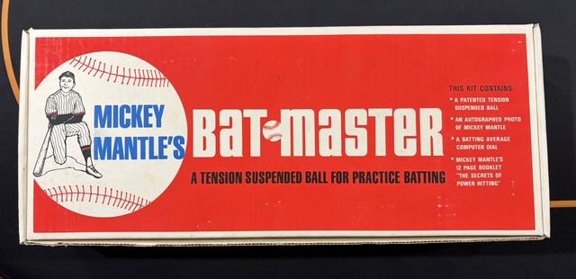 Vintage Mickey Mantle Bat-master Complete Boxed Batting Trainer With Inserts Mint