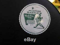 Vintage Mickey Mantle Holiday Inn Coaster-Green, Batting Right Handed-NY Yankees