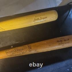 Vintage Mickey Mantle Little League Baseball Bats Lot of 4 Louisville Slugger
