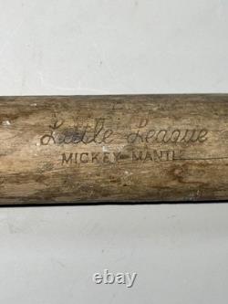 Vintage Mickey Mantle Little League MLB Baseball Bat Wood Hillerich & Bradsby