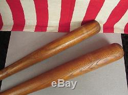 Vintage Mickey Mantle Pair of Wood Baseball Bats & Playground Ball H&B Hillcrest