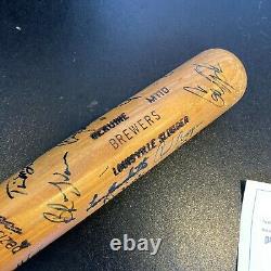 Vintage Milwaukee Brewers Legends Multi Signed Baseball Bat JSA COA