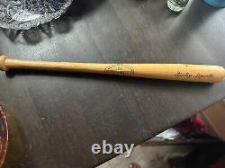 Vintage Minature Louisville Slugger Mini Bat With Mickey Mantle Signature