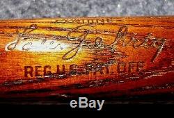Vintage Miniature Baseball Bat, Louisville Slugger 40, Lou Gehrig, Orig. Finish