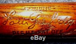 Vintage Miniature Baseball Bat, Louisville Slugger 40, Lou Gehrig, Orig. Finish