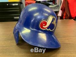 Vintage Montreal Expos Game Used MLB Baseball Batting Helmet 7 1/2