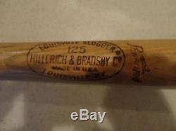 Vintage NELLIE FOX BAT C12 BASEBALL BAT GAME USED HILLERICH and BRADSBY 1960 HOF