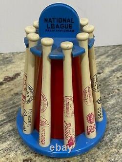 Vintage National League Louisville Slugger Wood Baseball Bat Bank Cubs, Braves