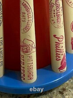 Vintage National League Louisville Slugger Wood Baseball Bat Bank Cubs, Braves