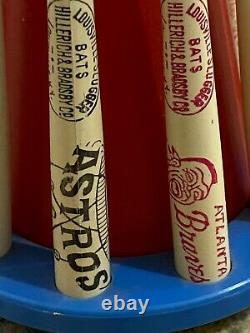 Vintage National League Louisville Slugger Wood Baseball Bat Bank Cubs, Braves