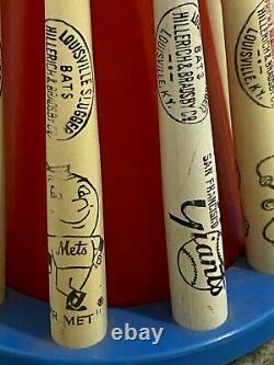 Vintage National League Louisville Slugger Wood Baseball Bat Bank Cubs, Braves