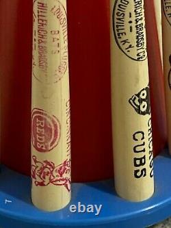 Vintage National League Louisville Slugger Wood Baseball Bat Bank Cubs, Braves