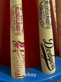 Vintage National League Louisville Slugger Wood Baseball Bat Bank Cubs, Braves