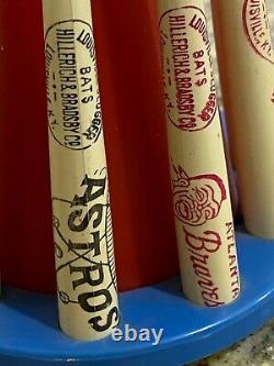 Vintage National League Louisville Slugger Wood Baseball Bat Bank Cubs, Braves