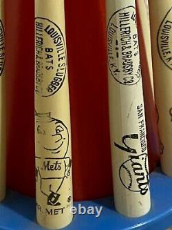 Vintage National League Louisville Slugger Wood Baseball Bat Bank Cubs, Braves