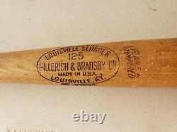 Vintage Nelson Nellie Fox Hillerich & Bradsby 125 Baseball Bat