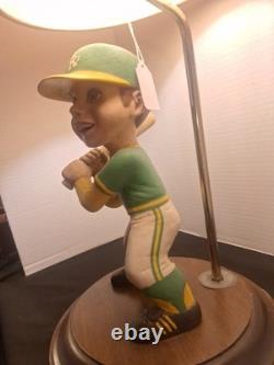 Vintage Oakland A's Lamp Player with Baseball Bat Rare One Of A Kind