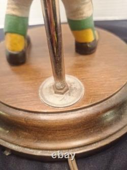 Vintage Oakland A's Lamp Player with Baseball Bat Rare One Of A Kind