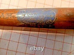 Vintage Old Rare Original Wooden Baseball Bat JC Higgins Logo Trademark