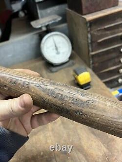 Vintage Old Rare Original Wooden Baseball DH NE Mains Bat Harrison Maine OuthsXX