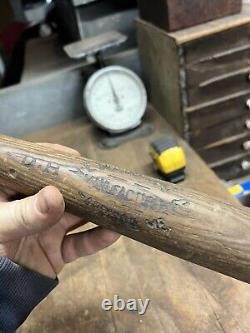 Vintage Old Rare Original Wooden Baseball DH NE Mains Bat Harrison Maine OuthsXX