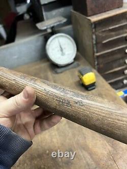 Vintage Old Rare Original Wooden Baseball DH NE Mains Bat Harrison Maine OuthsXX