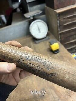 Vintage Old Rare Original Wooden Baseball DH NE Mains Bat Harrison Maine OuthsXX