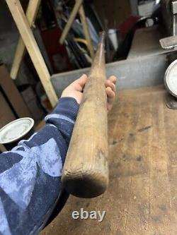 Vintage Old Rare Original Wooden Baseball DH NE Mains Bat Harrison Maine OuthsXX