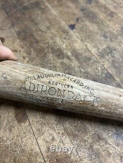 Vintage Old Rare Wooden Baseball Bat McLaughlin Millard Dodgeville New York NY