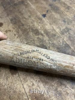 Vintage Old Rare Wooden Baseball Bat McLaughlin Millard Dodgeville New York NY Vintage Old Rare Wooden Baseball Bat McLaughlin Millard Dodgeville New York NY