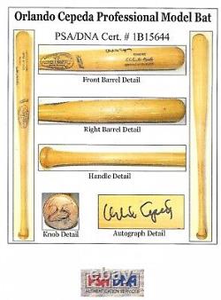 Vintage Original Orlando Cepeda H&B Autographed Game Used Bat HOF PSA GU 8