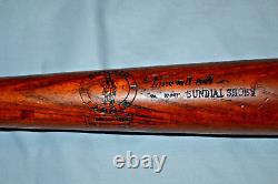 Vintage Original early 1900s 35 baseball bat Bonnie Laddie sundial shoes RARE