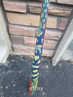 Vintage Painted Baseball Bat Joker Theme Custom Artwork Unique Display PieceWood