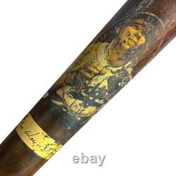 Vintage Pee Wee Reese Wood Baseball Decal Bat Brooklyn LA Dodgers MLB HOF