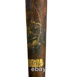 Vintage Pee Wee Reese Wood Baseball Decal Bat Brooklyn LA Dodgers MLB HOF