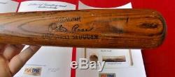 Vintage Pete Rose Game Used 1963 Cincinnati Reds Rookie Baseball Bat Psa Gu 8.5