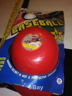 Vintage Pete Rose Wiffle Ball Bat Ball And Helmet Brand New In Box