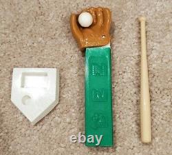 Vintage Pez Dispenser Baseball Glove Bat Home Plate Ball / Perfect & Clean
