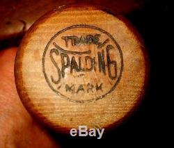 Vintage Pre 1900 Game Used Baseball Bat Spalding B4 model barn storming team