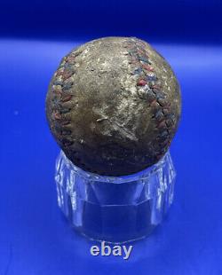 Vintage Pre 1934 Antique Red&Blue Stiched Mini Baseball Great Display